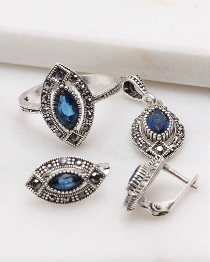 Set argint cu marcasite cod 3-48811, gr7.3
