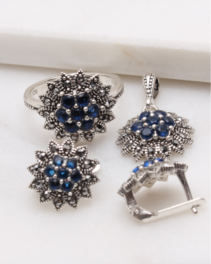 Set argint cu marcasite cod 3-48816, gr8.3
