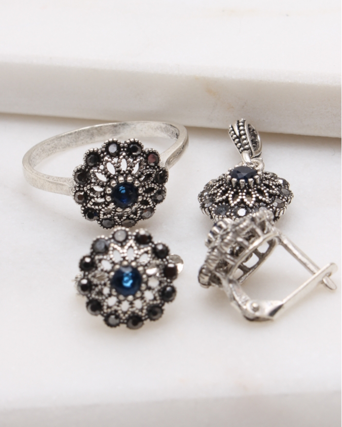 Set argint cu marcasite cod 3-48823, gr6.4
