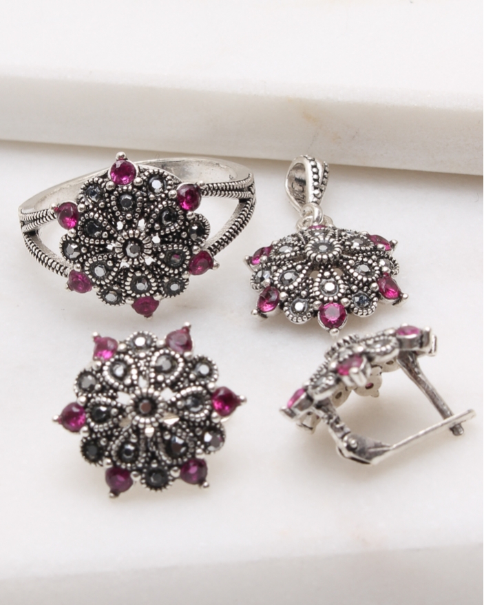 Set argint cu marcasite cod 3-48829, gr9.5