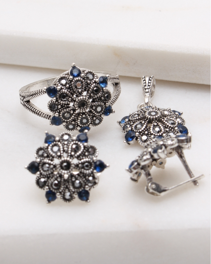 Set argint cu marcasite cod 3-48830, gr9.5