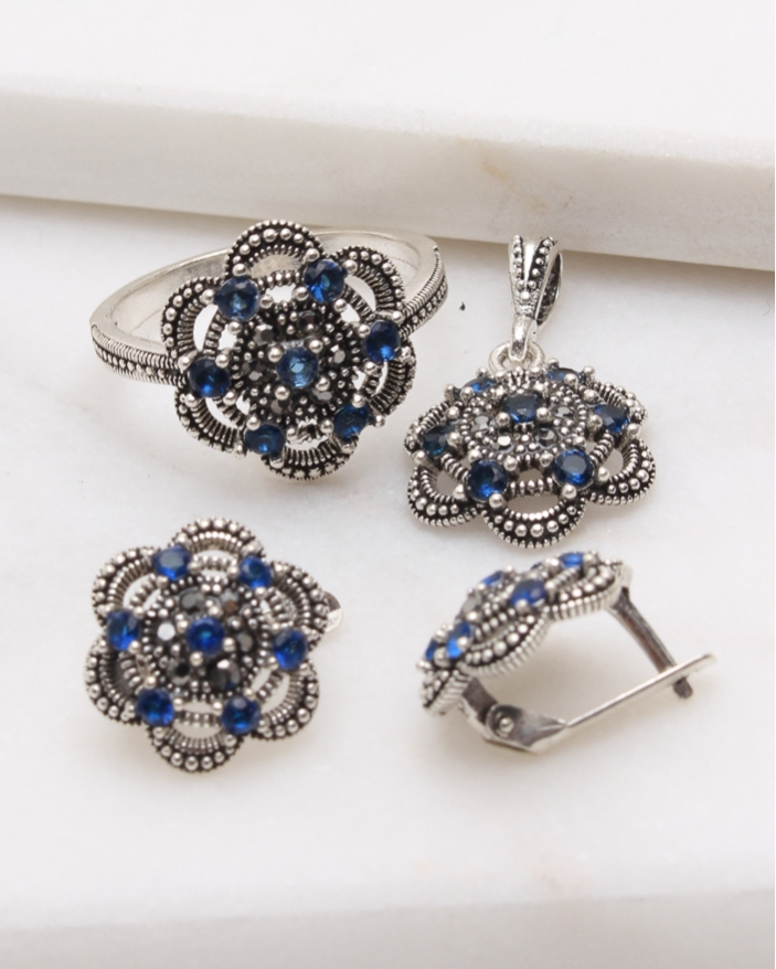 Set argint cu marcasite cod 3-48831, gr8