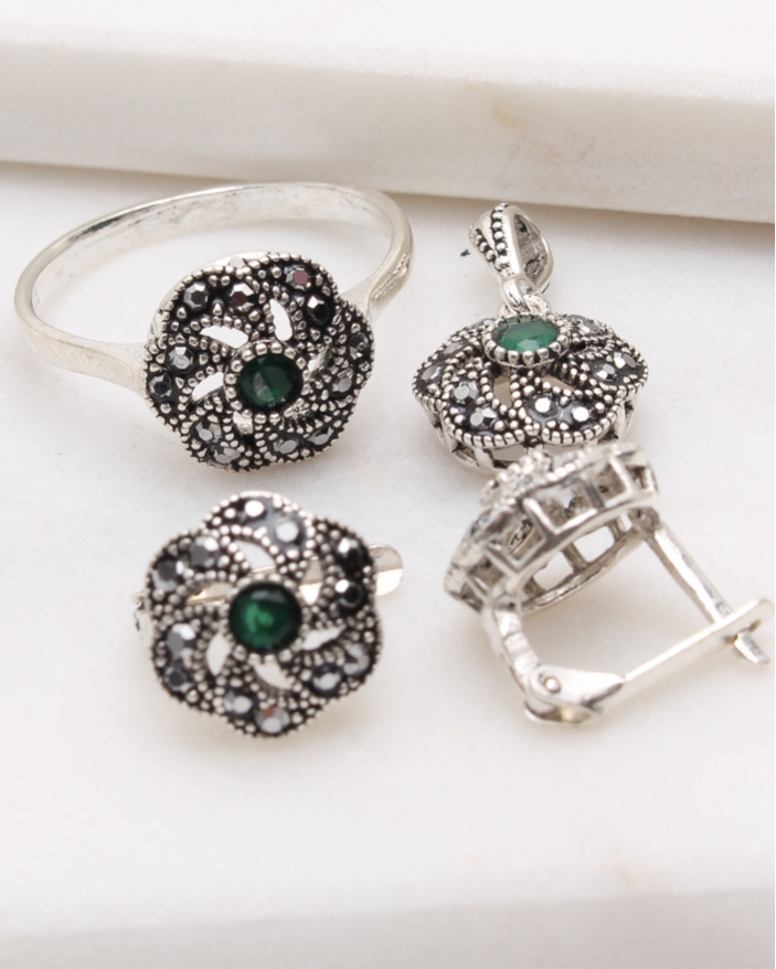 Set argint cu marcasite cod 3-48833, gr7.2