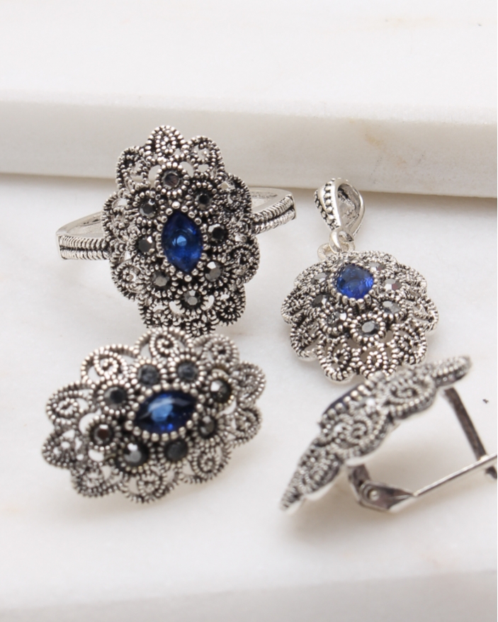 Set argint cu marcasite cod 3-48834, gr9.3