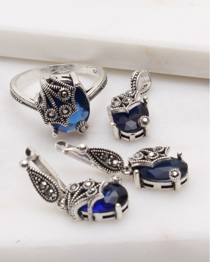 Set argint cu marcasite cod 3-48838, gr11.4