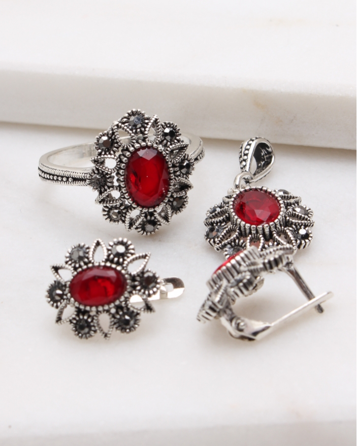 Set argint cu marcasite cod 3-48840, gr7.8
