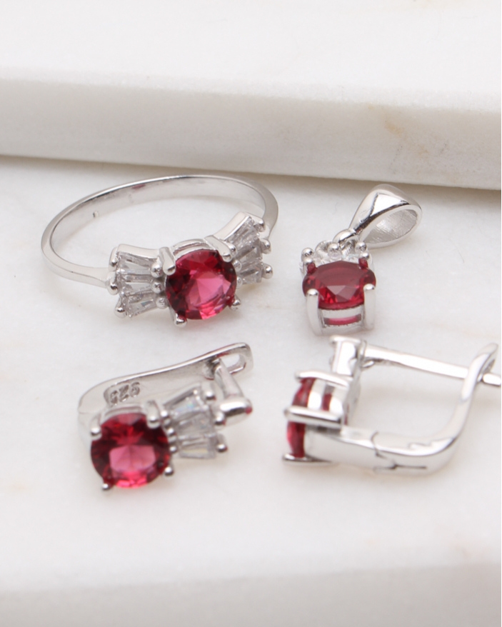 Set argint si cubic zirconia cod 3-48873, gr6.9