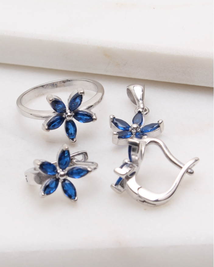 Set argint si cubic zirconia cod 3-48889, gr7.8