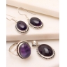 Set argint cu ametist cod 3-48967, gr16.9