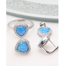 Set argint cu opal cod 3-50200, gr8.2
