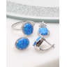 Set argint cu opal cod 3-50266, gr8.4