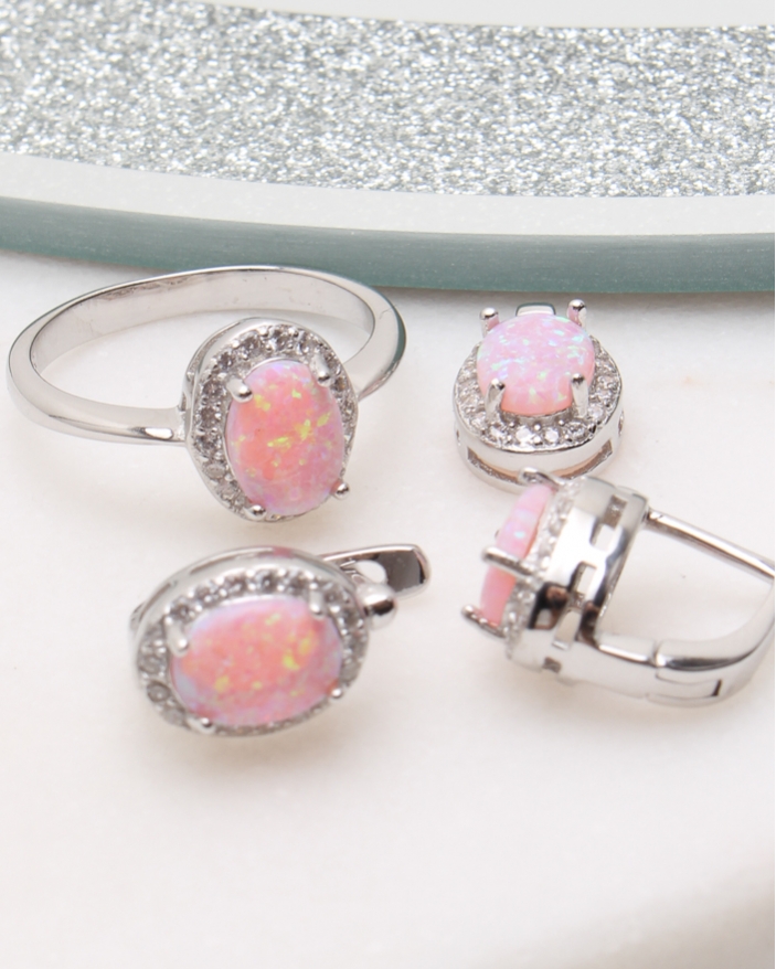 Set argint cu opal cod 3-50278, gr7.1
