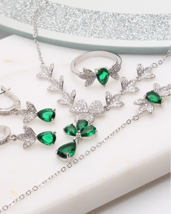 Set argint si cubic zirconia cod 3-50327, gr15.2
