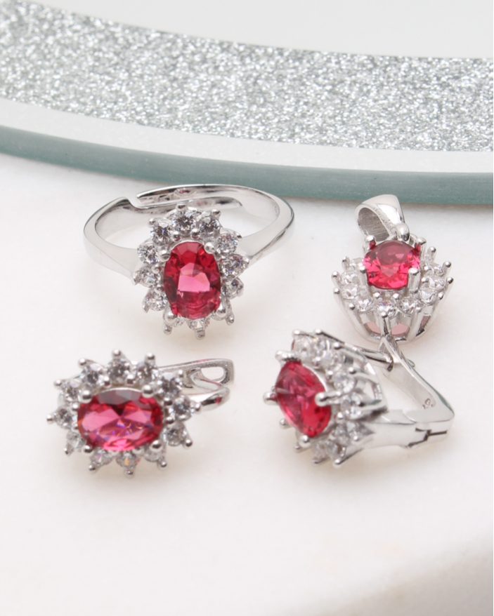 Set argint si cubic zirconia cod 3-50527, gr9.8