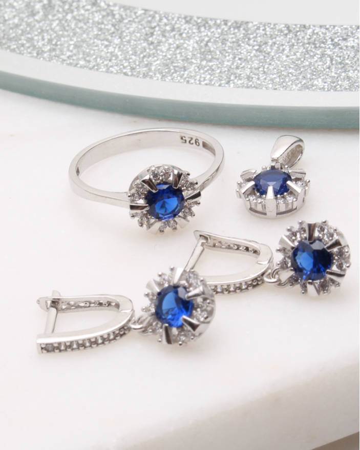Set argint si cubic zirconia cod 3-50539, gr5.6
