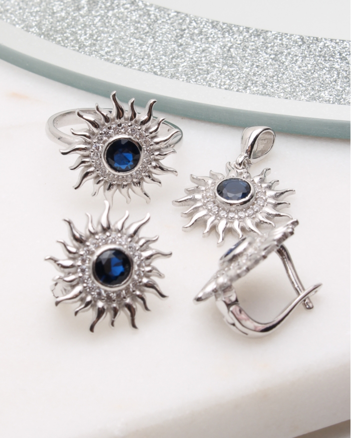 Set argint si cubic zirconia cod 3-50540, gr10.1