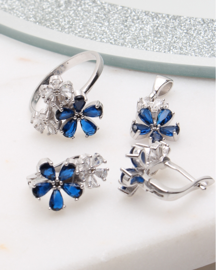 Set argint si cubic zirconia cod 3-50541, gr10.4