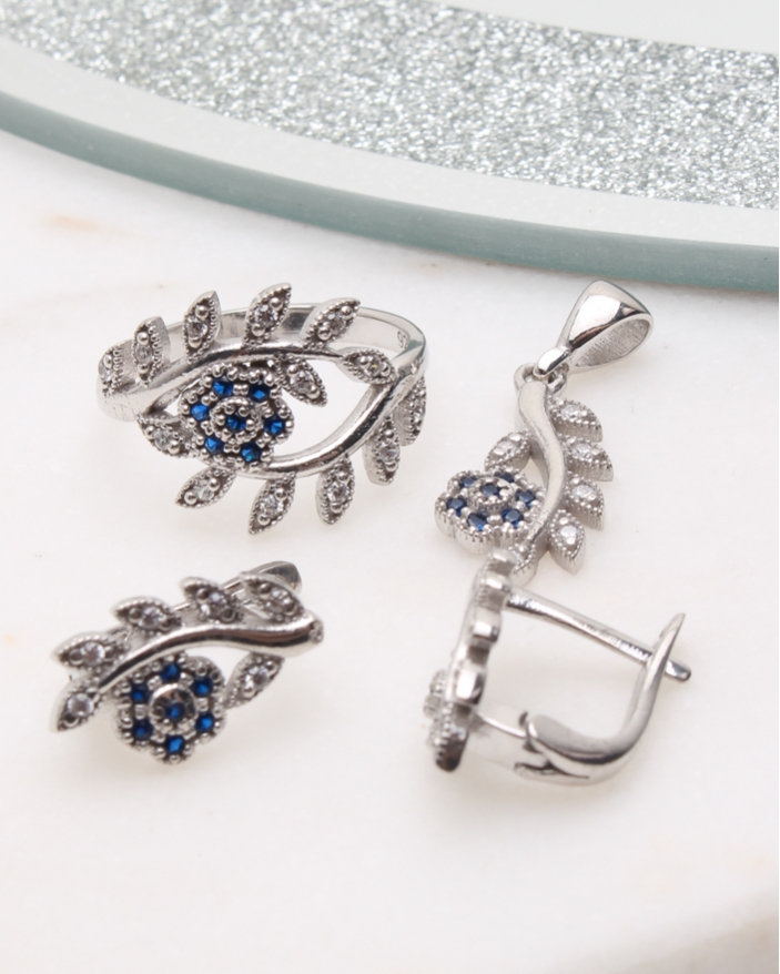 Set argint si cubic zirconia cod 3-50543, gr7.8