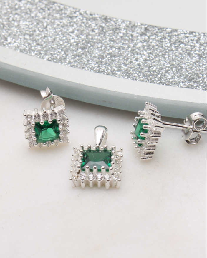 Set argint si cubic zirconia cod 3-50763, gr2.5