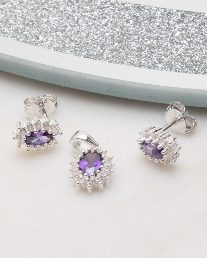 Set argint si cubic zirconia cod 3-50768, gr2.1