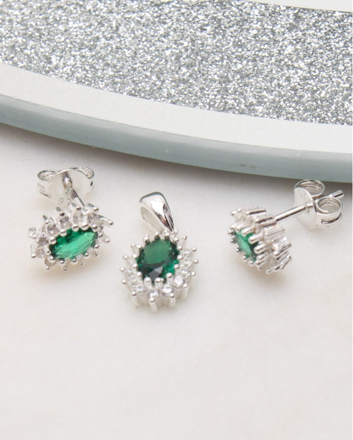 Set argint si cubic zirconia cod 3-50770, gr1.9