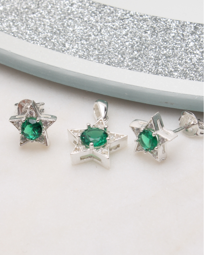 Set argint si cubic zirconia cod 3-50772, gr2.2