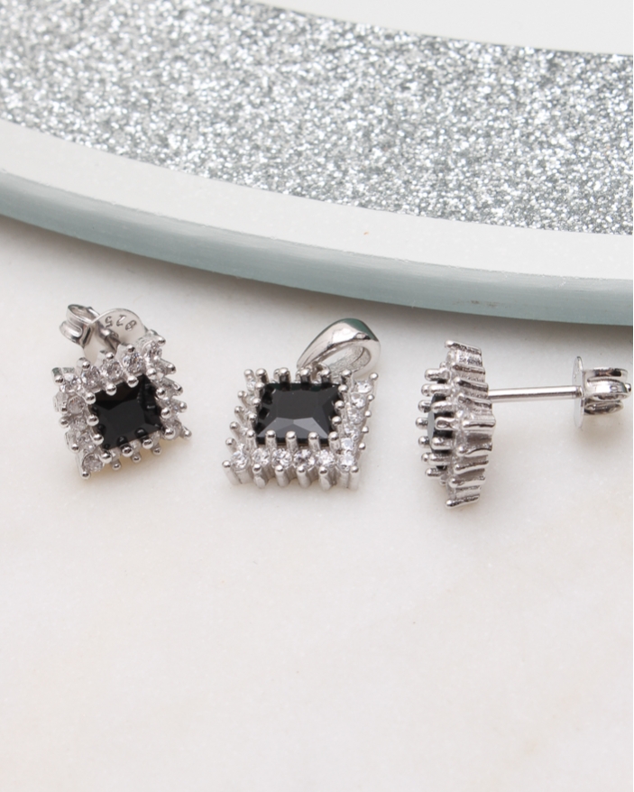 Set argint si cubic zirconia cod 3-50784, gr2.6