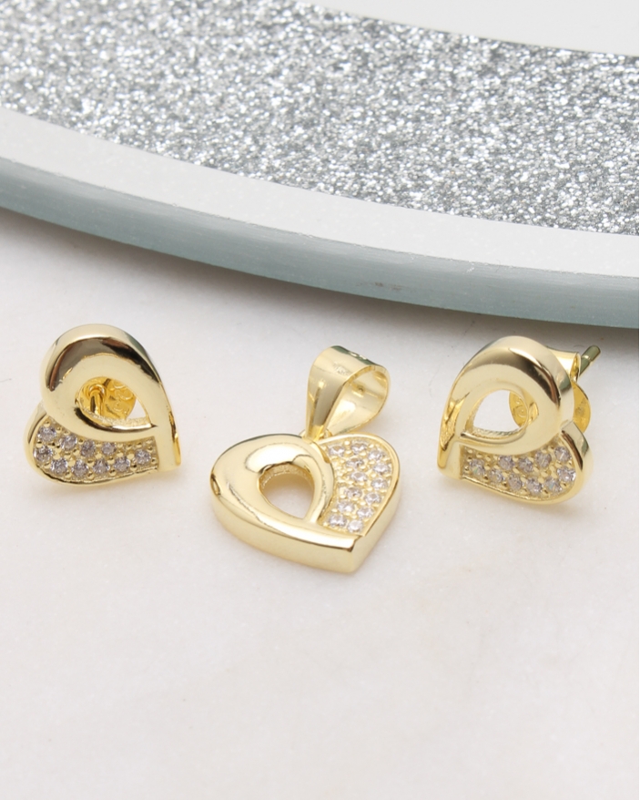 Set argint inima cod 3-50876, gr3.1