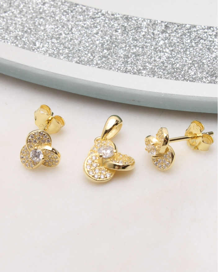 Set argint floare cod 3-50880, gr2.5