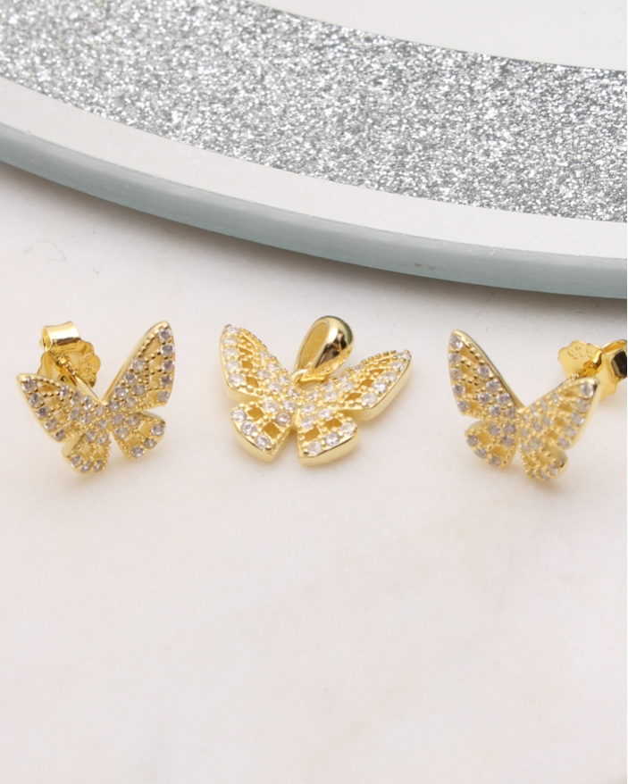 Set argint fluture cod 3-50881, gr3