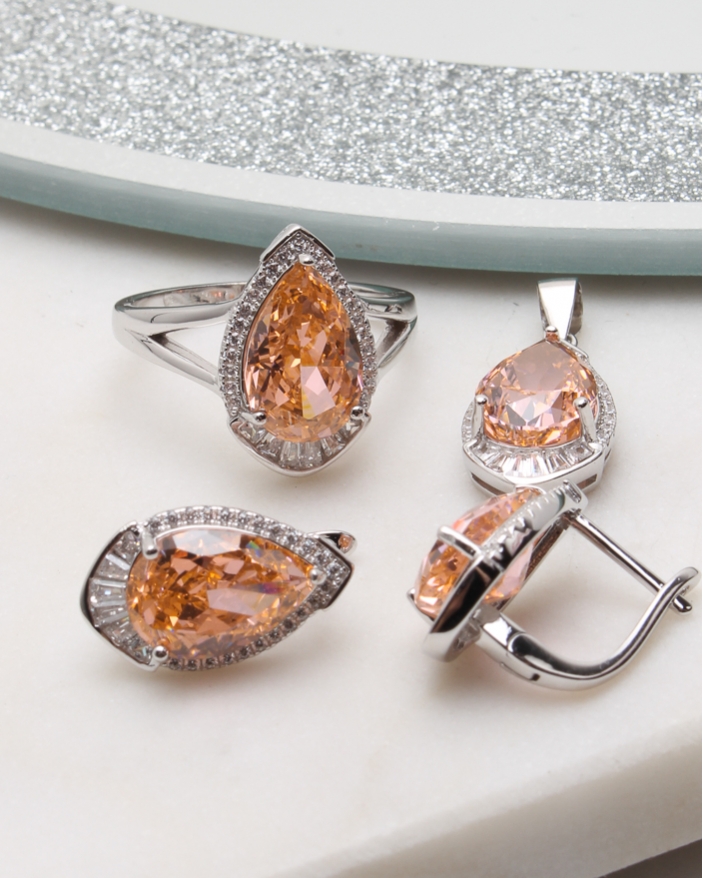 Set argint si cubic zirconia cod 3-50898, gr13.1
