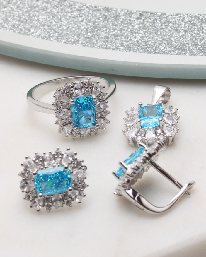 Set argint si cubic zirconia cod 3-50902, gr9.2