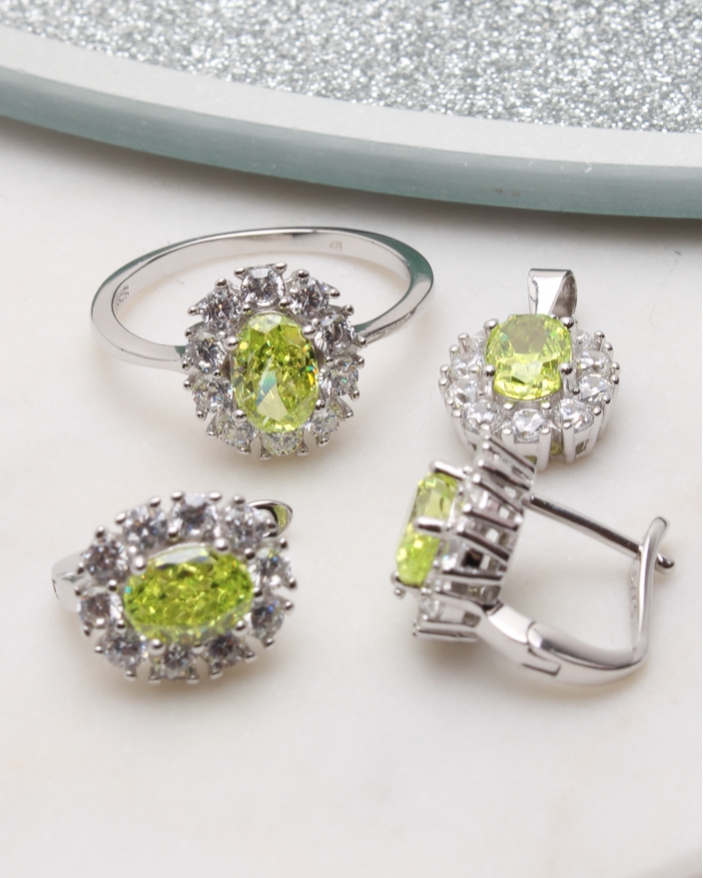 Set argint si cubic zirconia cod 3-50903, gr9.4