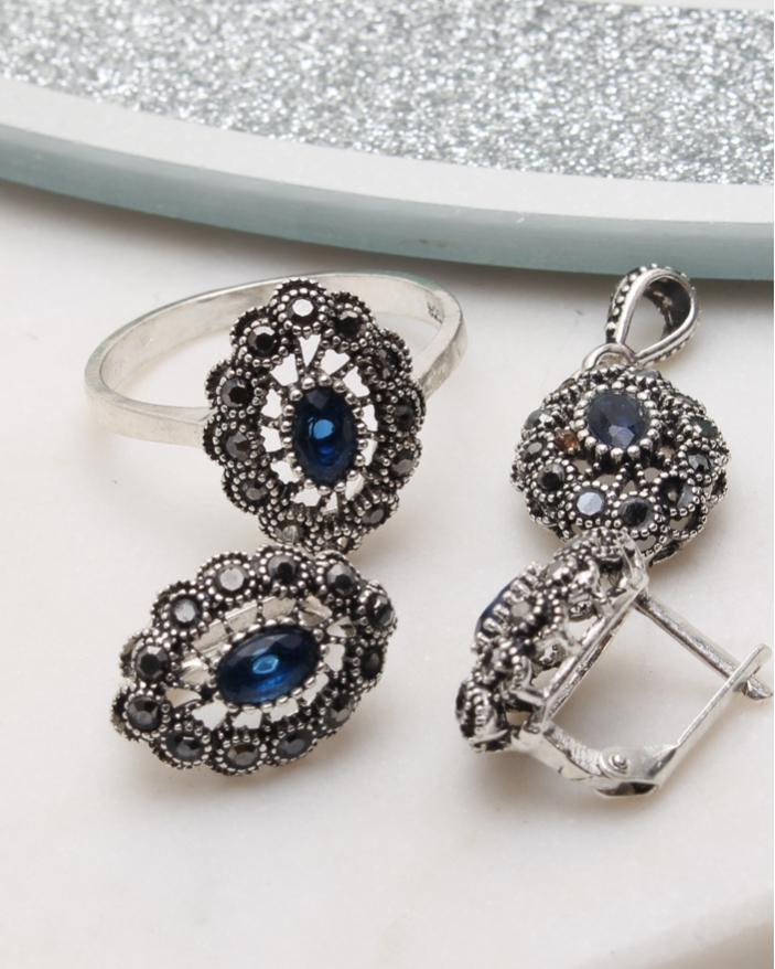 Set argint cu marcasite cod 3-51026, gr7.1