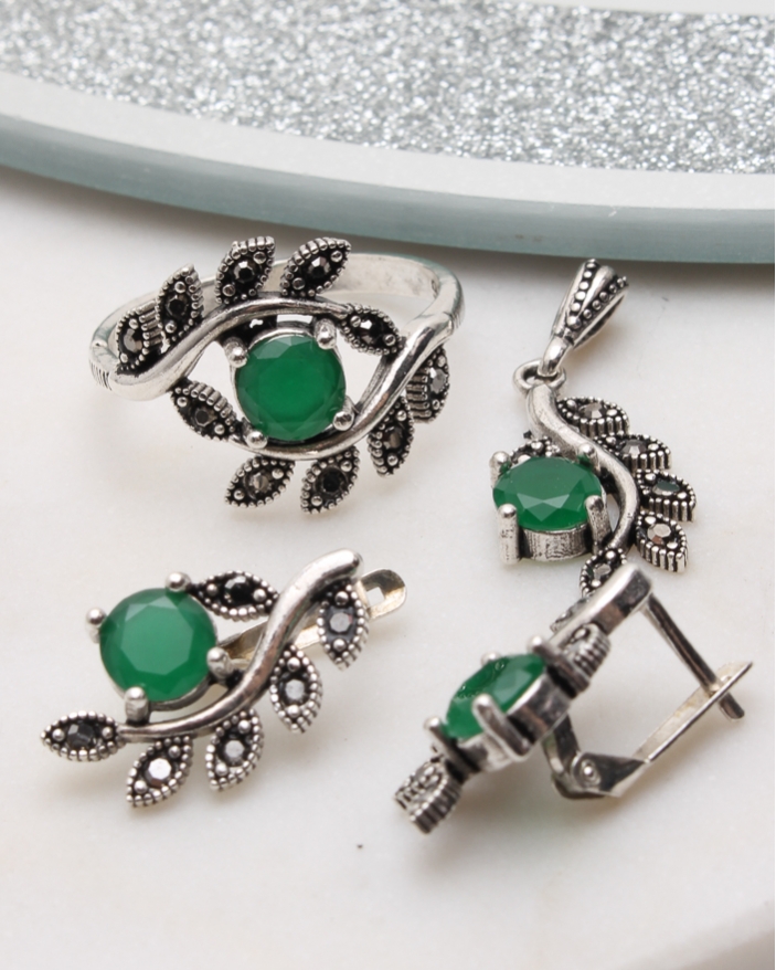 Set argint cu marcasite cod 3-51030, gr8.3