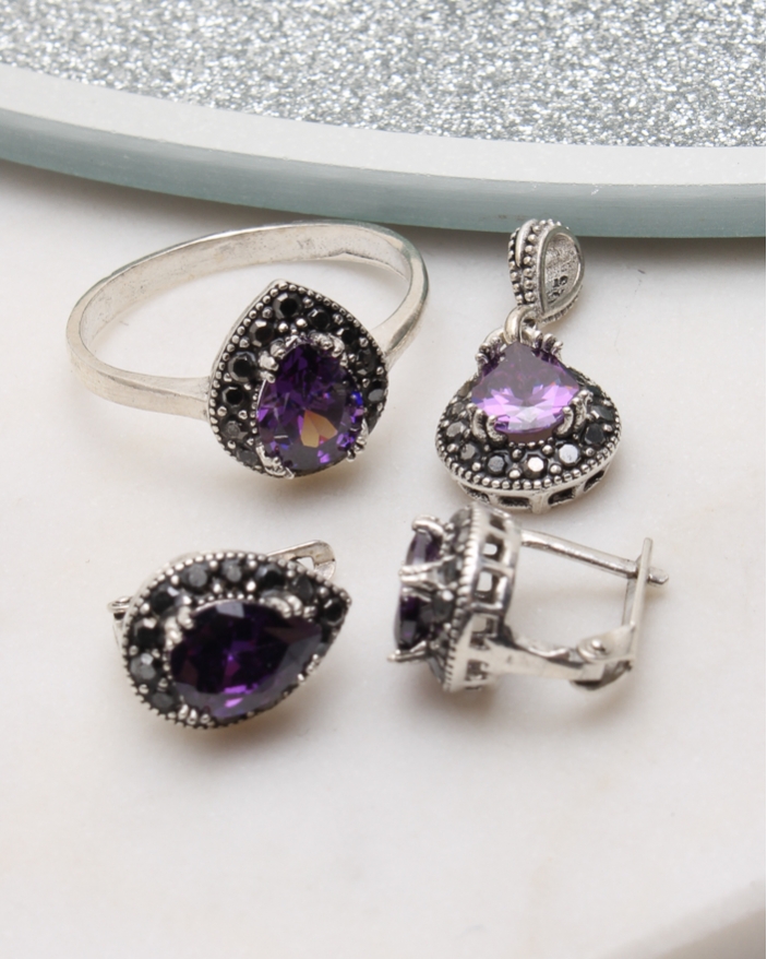 Set argint cu marcasite cod 3-51036, gr7.4