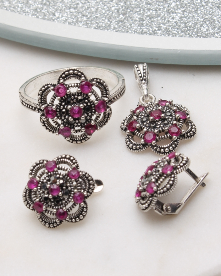 Set argint cu marcasite cod 3-51038, gr8.1