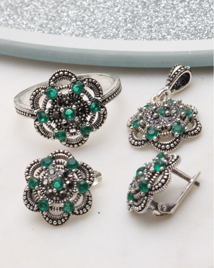 Set argint cu marcasite cod 3-51040, gr8.1