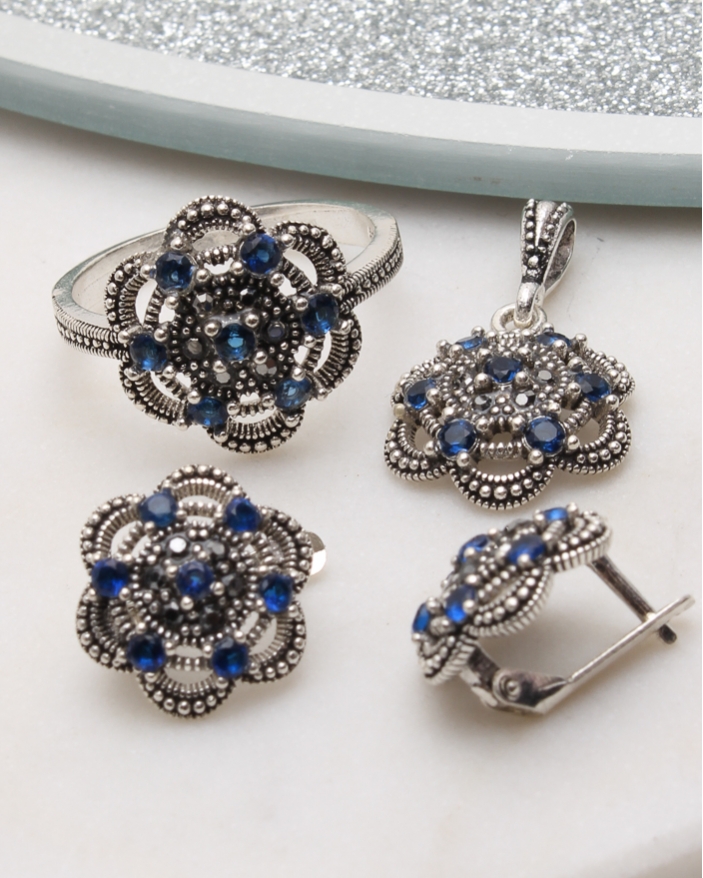 Set argint cu marcasite cod 3-51042, gr8
