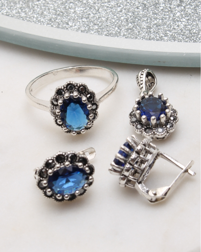 Set argint cu marcasite cod 3-51046, gr7.7