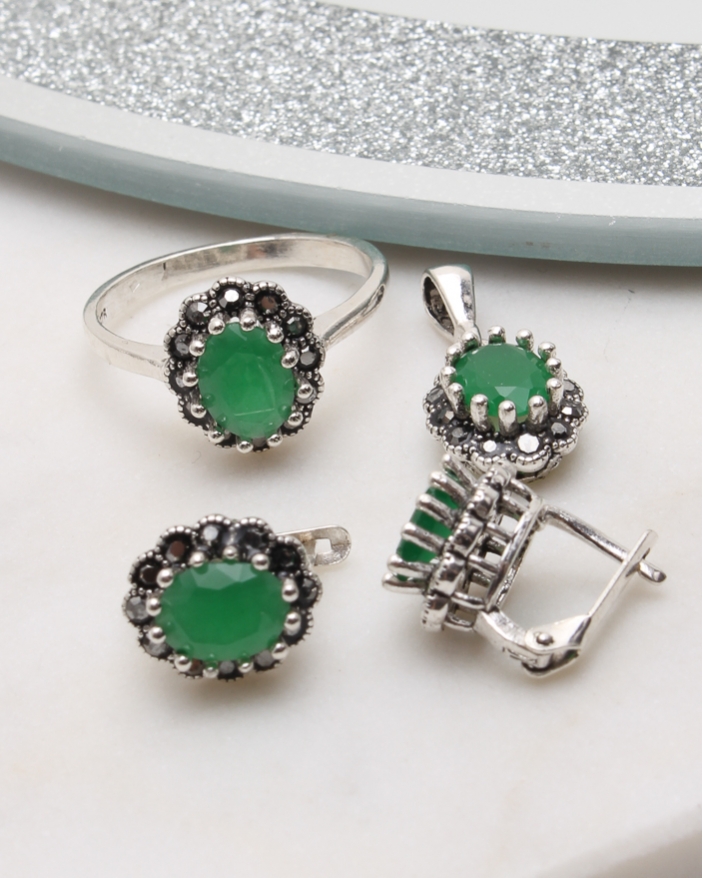 Set argint cu marcasite cod 3-51047, gr7.7