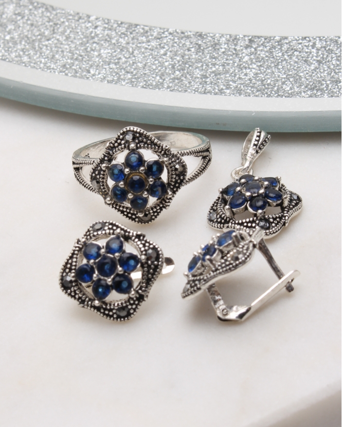 Set argint cu marcasite cod 3-51051, gr8.5