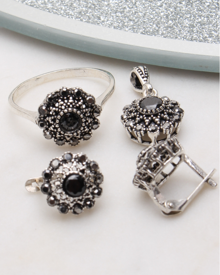 Set argint cu marcasite cod 3-51057, gr6.1
