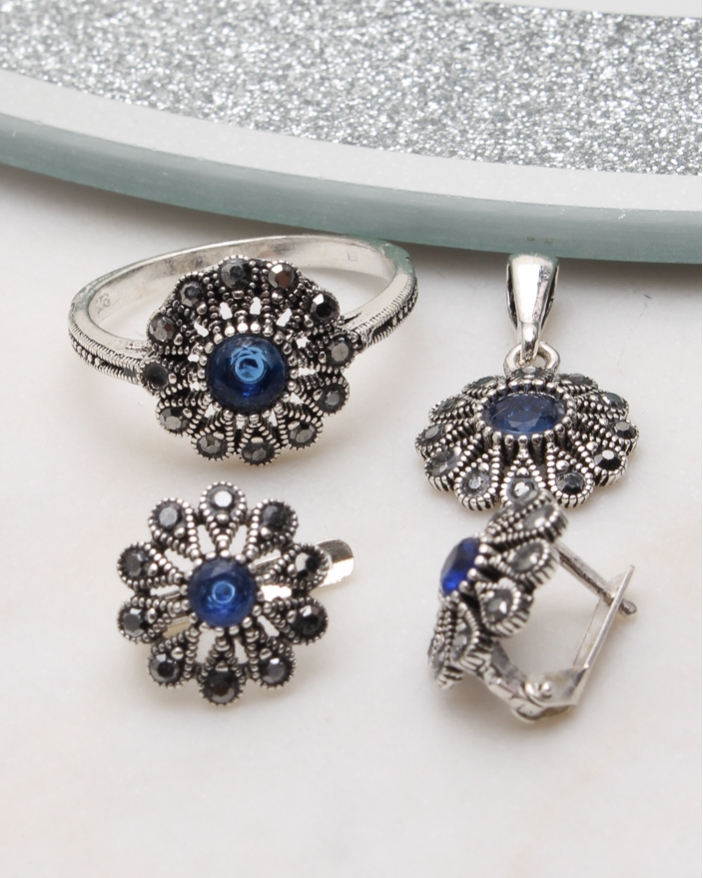 Set argint cu marcasite cod 3-51059, gr6.7