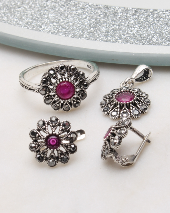 Set argint cu marcasite cod 3-51062, gr6.6