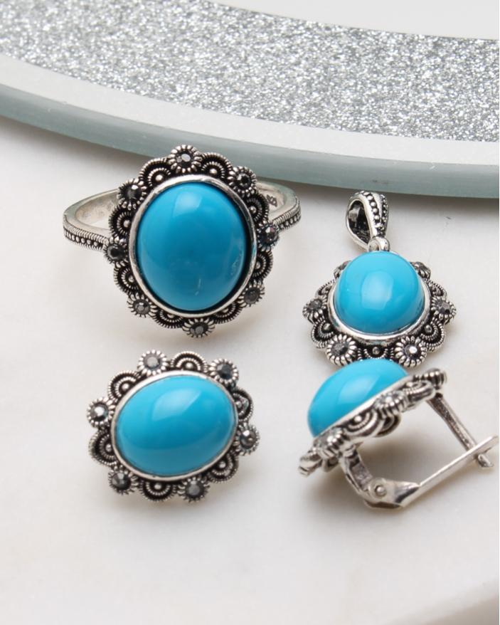 Set argint cu marcasite cod 3-51063, gr10