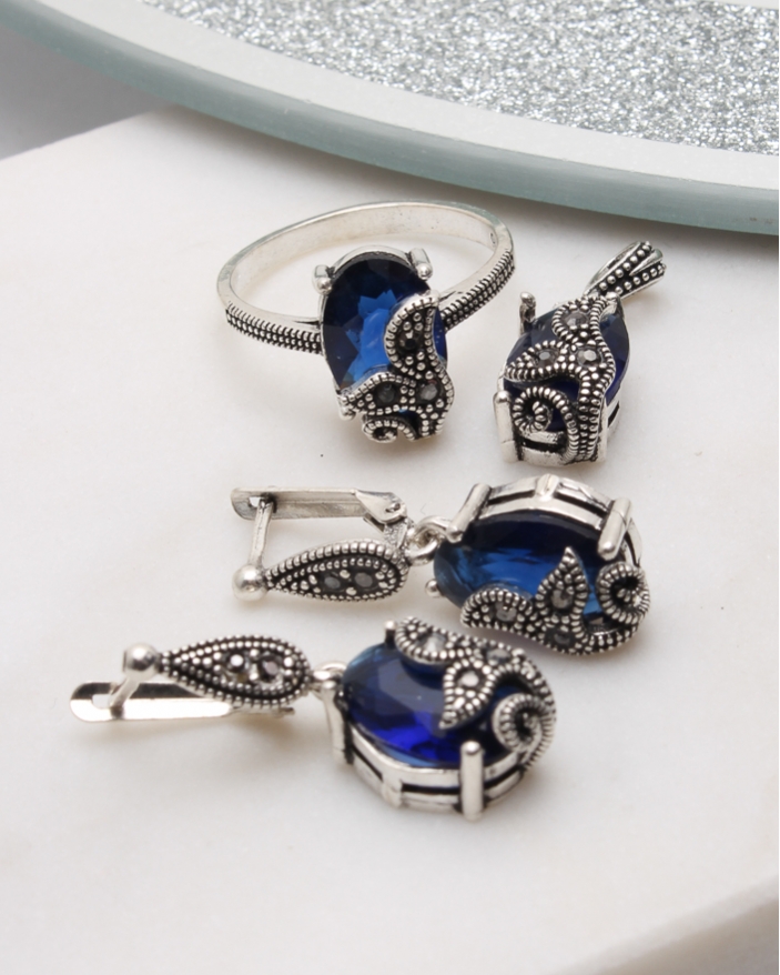 Set argint cu marcasite cod 3-51065, gr10.7