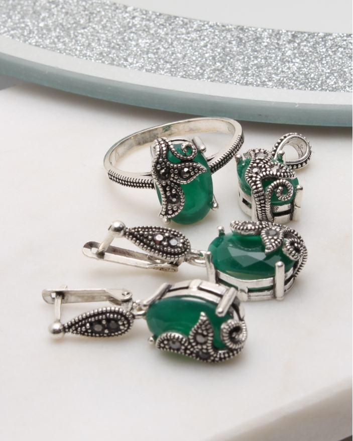 Set argint cu marcasite cod 3-51066, gr10.9