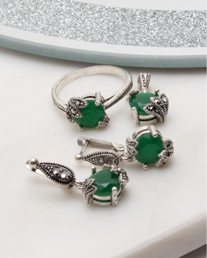 Set argint cu marcasite cod 3-51076, gr9