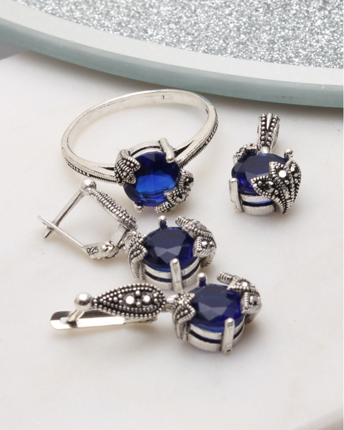 Set argint cu marcasite cod 3-51078, gr9.2